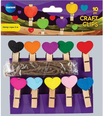 Набор прищепок декоративных Centrum Сердце / 80332 (10шт)