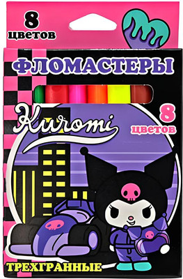 Фломастеры Centrum Куроми / 77219 (8цв)