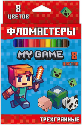 Фломастеры Centrum My game / 77221 (8цв)