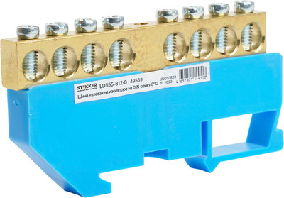 Шина нулевая Stekker LD555-812-8 / 49539