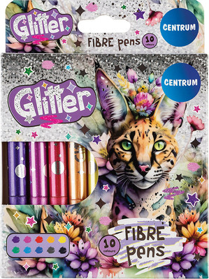 Фломастеры Centrum Glitter jumbo / 81230 (10цв)