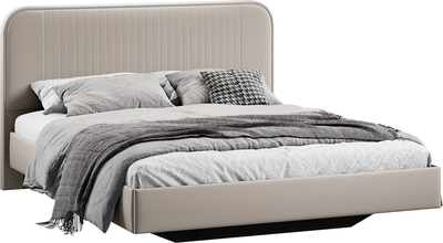 Полуторная кровать ТриЯ Тиффани Тип 1 140x200 (велюр Confetti Cream)