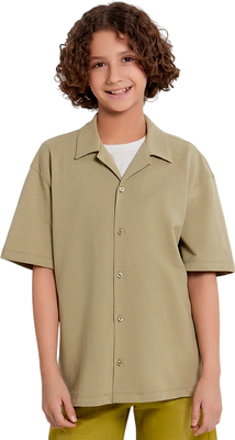 Рубашка детская Mark Formelle 113445 (р.146-72, пыльный хаки)