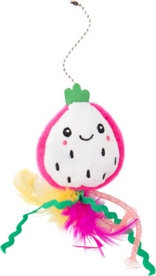 Игрушка для кошек Mr. Kranch Питахайя с кошачьей мятой и перышками / MKR542380 (зеленый)