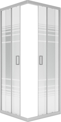 Душевой уголок МетаКам Universal 80x80 / KKS_016268 (серый/текстурированное стекло)