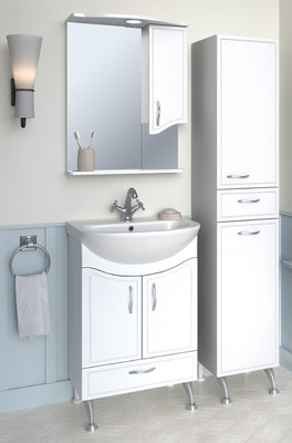 Тумба с умывальником Runo Севилья 50 + Уют 50 (напольная)