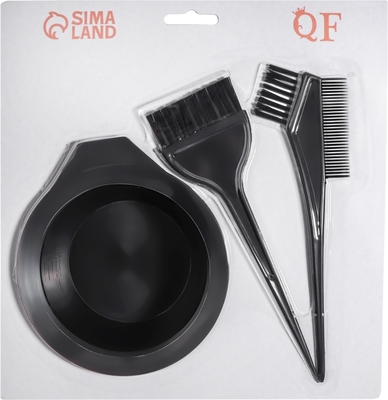 Набор для окрашивания волос Queen Fair Кисть-расческа+чаша+кисть / 799103