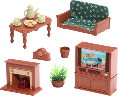 Комплект аксессуаров для кукольного домика Happy Valley Крошики Уютный дом Гостиная D08 / 10577215