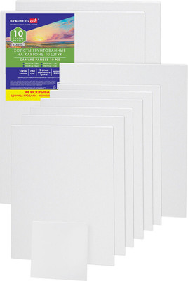 Набор холстов для рисования Brauberg Art Classic / 192661 (10шт)