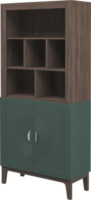 Стеллаж Мебель-Неман Калипсо МН-044-03 (гикори прадо темный/комбу грин)