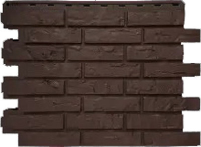 Сайдинг Альта-профиль Кирпич Рижский Эко (0.71х0.56м, коричневый)