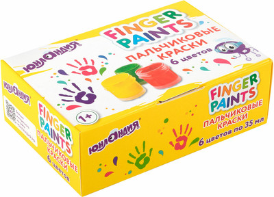 Пальчиковые краски Юнландия 192567 (6цв)