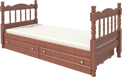 Односпальная кровать Bravo Мебель Аленка 80х189 (орех)