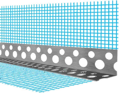 Уголок штукатурный Скайпрофиль 19х3000 0.22мм (с сеткой)