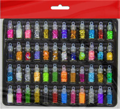 Блестки для декорирования Остров Сокровищ 665681 (48цв)