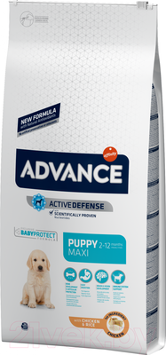 Сухой корм для собак Advance Puppy Maxi с курицей и рисом (12кг)