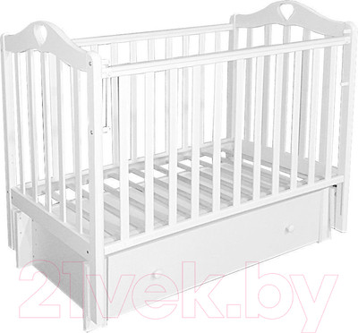Детская кроватка Антел Каролина-4/6 (белый)