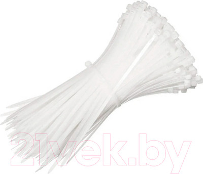 Стяжка для кабеля Атрион NCT-4x300-w (100шт, белый)