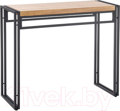 Консольный столик Halmar Bolivar KN-1 (дуб золотой/черный)