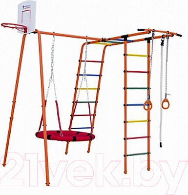 Игровой комплекс Формула здоровья Street 1 / STR1.4.15-УЛ (оранжевый/радуга)