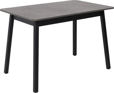 Обеденный стол Мамадома Tirk Radial-110 раздвижной 110-142x70 (дымчатая керамика/черный)