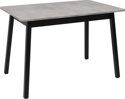 Обеденный стол Мамадома Tirk Radial-110 раздвижной 110-142x70 (серый сланец/черный)
