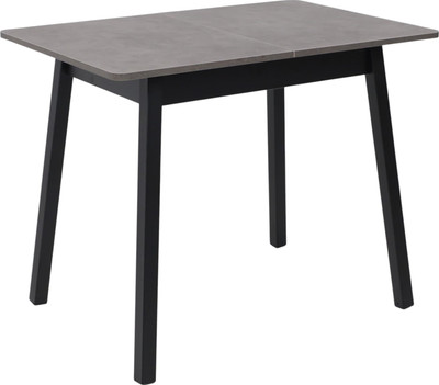 Обеденный стол Мамадома Tirk Radial-94 раздвижной 94-126x64 (дымчатая керамика/черный)