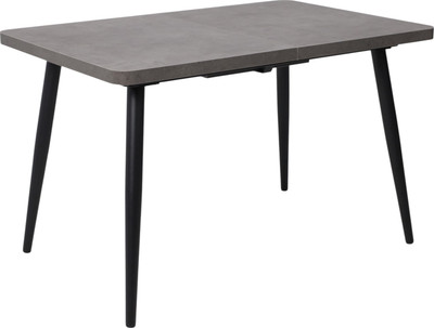 Обеденный стол Мамадома Borg Radial-120 раздвижной 120-160x80 (дымчатая керамика/черный)