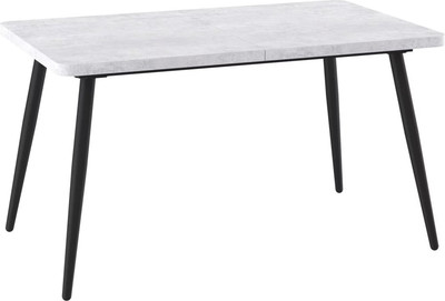 Обеденный стол Мамадома Borg Radial-140 раздвижной 140-180x85 (серый сланец/черный)