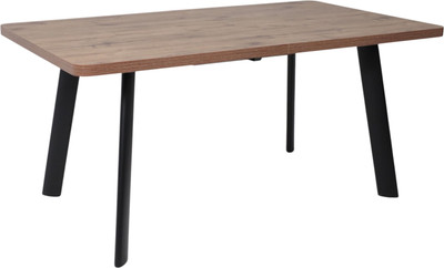 Обеденный стол Мамадома Leon Lux Radial-180 раздвижной 180-240х95 (дуб веллингтон/черный)