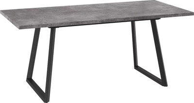 Обеденный стол Мамадома Loft-140 раздвижной 140-180х85 (дымчатая керамика/черный)