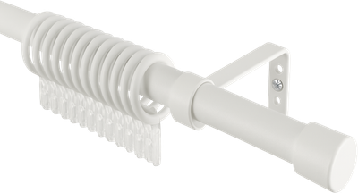 Карниз для штор Franc Gardiner 18мм 1-рядный / 97286925 (1.6м, белый)