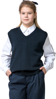 Жилет детский Polesie Для девочки 3С3125-Д43 (р.134,140-68, морской синий)