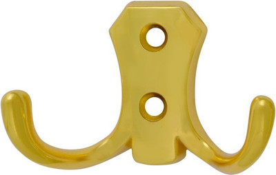 Крючок для одежды Нора-М №10 2-х рож. (золотистый)