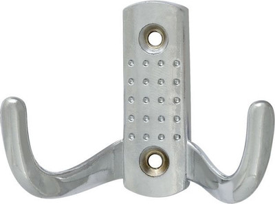 Крючок для одежды Нора-М №11 2-х рож. (хром)