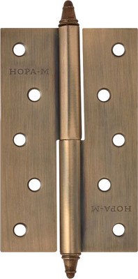 Комплект петель дверных Нора-М 610-5 125x75x2.5 AC (левая, старая медь покр.)