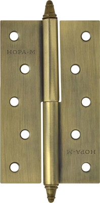 Комплект петель дверных Нора-М 610-5 125x75x2.5 AВ (левая, старая бронза покр.)