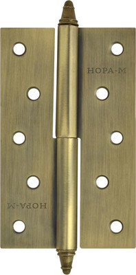 Комплект петель дверных Нора-М 610-5 125x75x2.5 AВ (правая, старая бронза покр.)