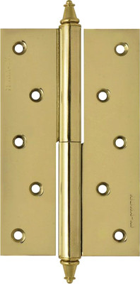 Комплект петель дверных Нора-М 610-5 125x75x2.5 PB (левая, золото покр.)