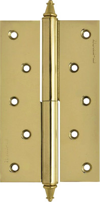 Комплект петель дверных Нора-М 610-5 125x75x2.5 PB (правая, золото покр.)