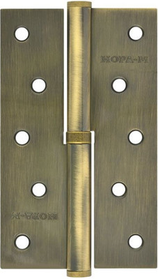 Петля дверная Нора-М 750-5 125x75x2.5 (правая, старая бронза)