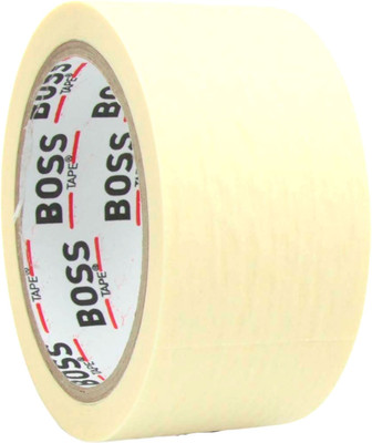 Лента малярная Boss Tape Термостойкая 48мм / BTN48x25 (25м, желтый)