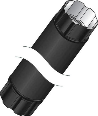 Труба водосточная Скайпрофиль Соединительная D90x1000 (металлический, RAL7024)