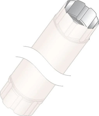 Труба водосточная Скайпрофиль Соединительная D90x1000 (металлический, RAL9003)