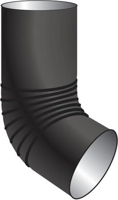 Колено трубы водосточной Скайпрофиль Сливное металлическое D90 (RAL 7024)