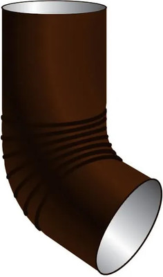 Колено трубы водосточной Скайпрофиль Сливное металлическое D90 (RAL 8017)