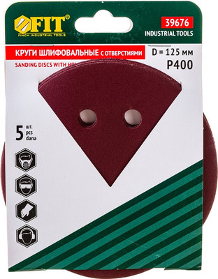 Набор шлифовальных кругов FIT 125мм / 39676 (5шт)