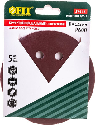 Набор шлифовальных кругов FIT 125мм / 39678 (5шт)