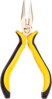 Тонкогубцы FIT Мини Профи 125мм / 51633 (черный/желтый)