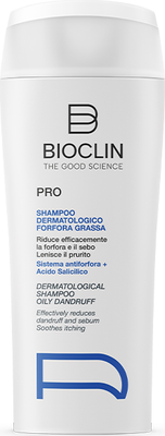 Шампунь для волос Bioclin Pro Дерматологический от жирной перхоти (200мл)